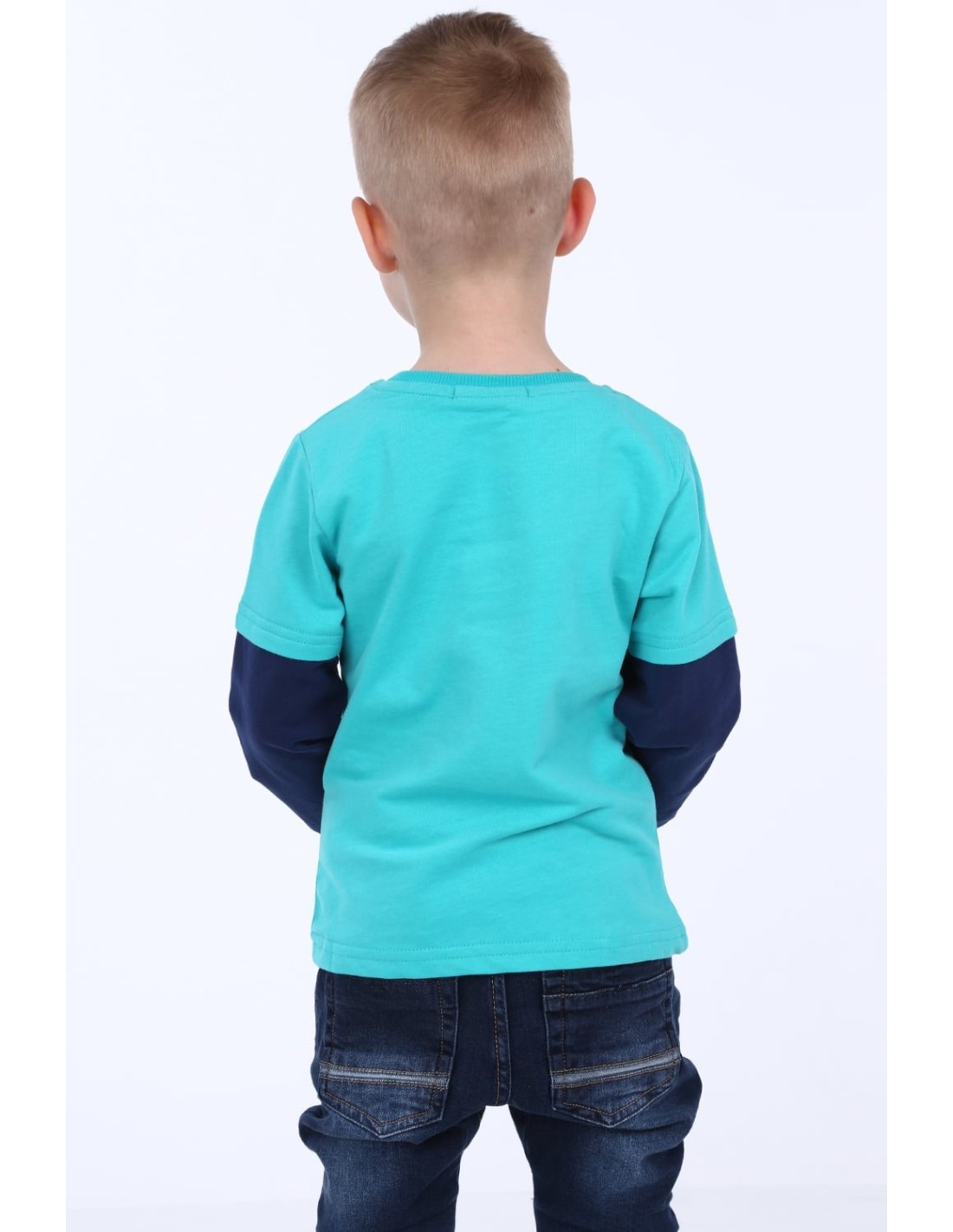 Boy\'s blouse with a nautical football motif NDZ9092 - Online store - Boutique